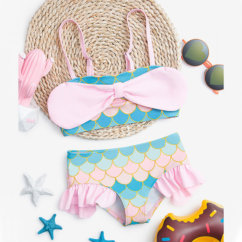 Wholesale Mermaid Split Kids Swimwear
